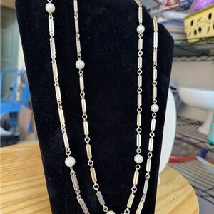 Elegant Gold and Silver Necklace